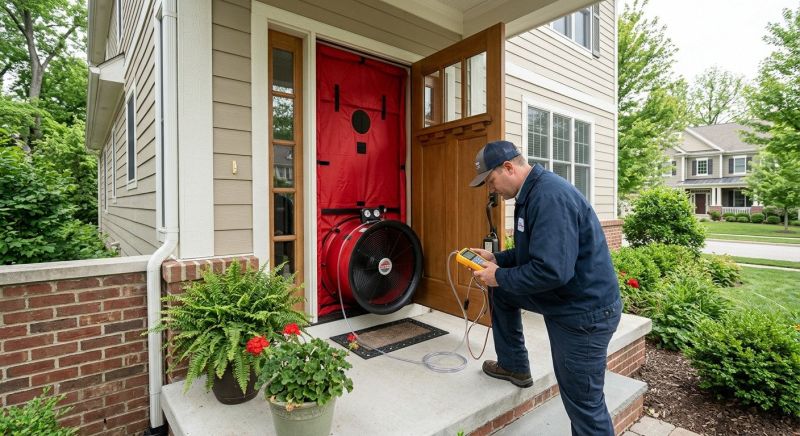 House Blower Door Testing